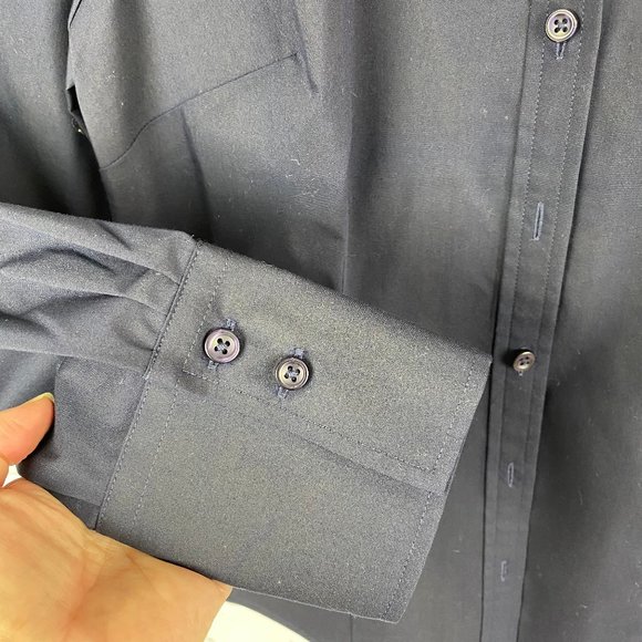 NWOT Ann Taylor Blue Button Down Shirt - Picture 3 of 5